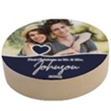 Personalized Christmas Anniversary Photo Name Any Text Wooden Bottle Opener Wooden Bottle Opener (Round) View1