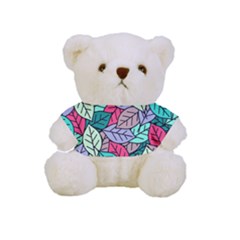 Pattern Leaves Background Nature Full Print Cuddly Teddy Bear