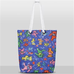 Grateful Dead Bears Full Print Rope Handle Tote (small)