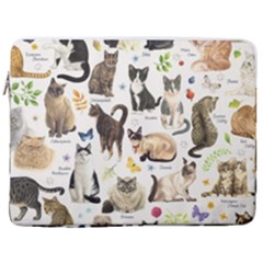 Cats, All, Collage, Cat 17  Vertical Laptop Sleeve Case With Pocket