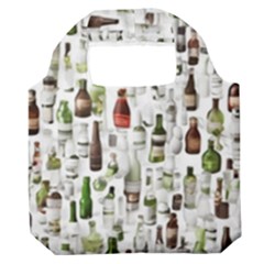 Bottle Chic Print Patterns Premium Foldable Grocery Recycle Bag