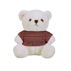 Seamless Wooden Planks Brown Wooden Background Full Print Cuddly Teddy Bear