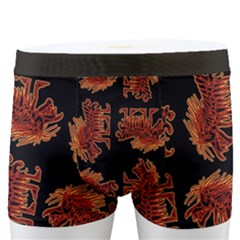 Fantasy Skeleton Dragon Hand Drawn Motif Seamless Pattern Bk Men s Boxer Briefs