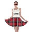Personalized Name Xmas Checked Pattern Skater Dress Skater Dress View1