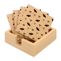 Boo Crew Halloween Season Bamboo Coaster Set