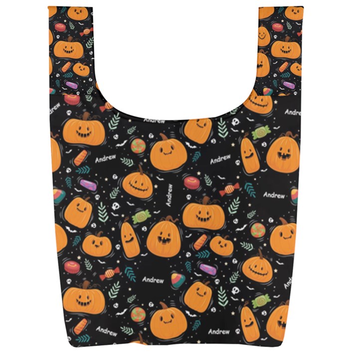 Personalized Name Any Text Foldable Shopping Bag Foldable Shopping Bag