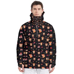 Cool Woodland Animal, Koteto, Scandinavian, Acorn Men s Pullover Zip Ski And Snowboard Waterproof Breathable Jacket