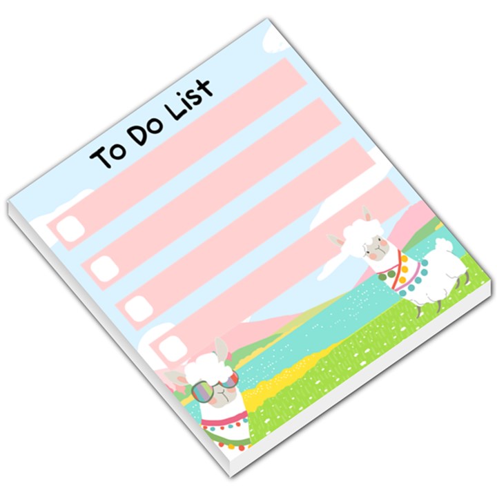 Personalized Name Any Text Alpaca To Do List Small Memo Pads Small Memo Pads