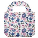 Personalized Tropical Summer Name Any Text Premium Foldable Grocery Recycle Bag Premium Foldable Grocery Recycle Bag View1