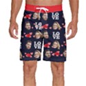 Personalized Couple Photo Many Face Head Men s Beach Shorts View1