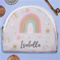 Personalized Rainbow Name Any Text Horseshoe Style Canvas Pouch View1