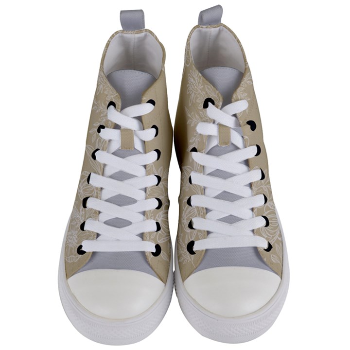 Personalized Name Any Text Date Couple Wedding Women s Mid-Top Canvas Sneakers
