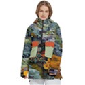 Personalized Beautiful Plants Logo Any Text Name Women s Pullover Zip Ski and Snowboard Waterproof Breathable Jacket View1