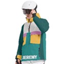 Custom Mix Color Any Text Name Men s Pullover Zip Ski and Snowboard Waterproof Breathable Jacket View2