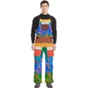 Custom Mix Color Any Text Name Men s Side Zip Front Pouch Ski And Snowboard Bib Pants	 View1