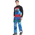 Custom Mix Color Any Text Name Men s Side Zip Front Pouch Ski And Snowboard Bib Pants	 View2