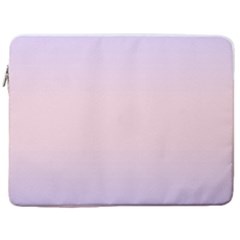 Pale Violet To Pale Pink Bilinear Gradient 17  Vertical Laptop Sleeve Case With Pocket