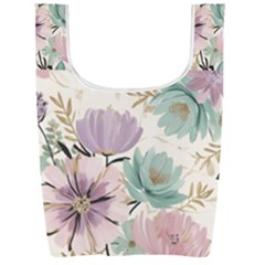Flowers Pattern Floral Foldable Shopping Bag
