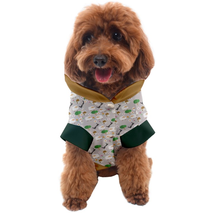 Custom Sleep Sheep Pattern Name Any Text Dog Coat
