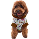 Custom Hand Drawn Floral Name Any Text Dog Coat View1