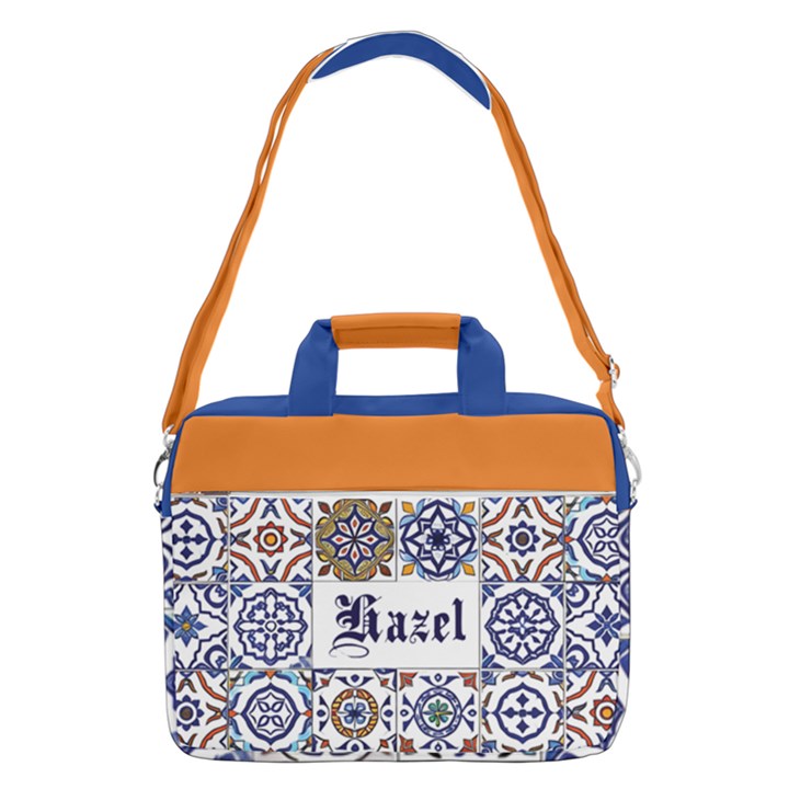 Personalized Tiles Name MacBook Shoulder Laptop Bag MacBook Pro 15  Shoulder Laptop Bag