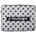 Personalized Name Retro Old Style 17  Vertical Laptop Sleeve Case With Pocket View1