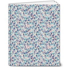 Blue Leaves (2) 8  X 10  Hardcover Notebook