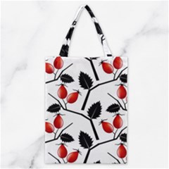 Rose Hip Pattern Branches Autumn Classic Tote Bag