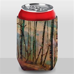 Woodland Woods Forest Trees Nature Outdoors Mist Moon Background Artwork Book Can Holder