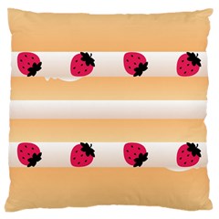 Origin Strawberry Cream Cake Large Cushion Case (one Side)