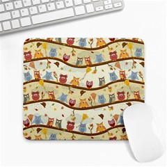 Autumn Owls Large Mouse Pad (rectangle)