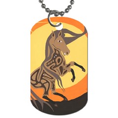 Embracing The Moon Dog Tag (one Sided)