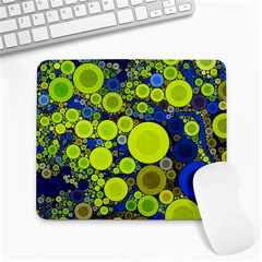 Polka Dot Retro Pattern Large Mouse Pad (rectangle)