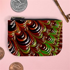 Special Fractal 31 Green,brown Mini Coin Purses
