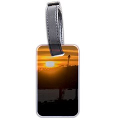 Aerial View Sunset Scene Of Montevideo Uruguay Luggage Tags (two Sides)