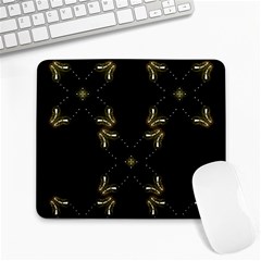Festive Black Golden Lights  Large Mousepads