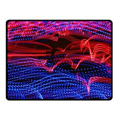 Lights Abstract Curves Long Exposure Fleece Blanket (small)