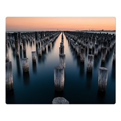 Logs Nature Pattern Pillars Shadow Double Sided Flano Blanket (large) 