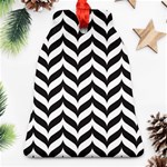 Pattern Black 1 Bell Ornament (Two Sides) Back