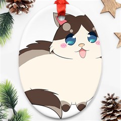 Ragdoll Cat For Life Ornament (oval)
