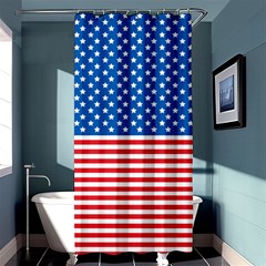 Usa Flag Shower Curtain 36  X 72  (stall) 