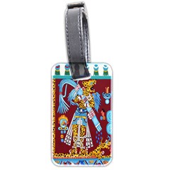 Mexico Puebla Mural Ethnic Aztec Luggage Tags (two Sides)
