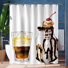 Coffee And Milkshakes Shower Curtain 60  X 72  (medium) 