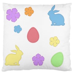 Easter Patches  Standard Flano Cushion Case (two Sides)