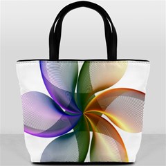 Abstract Geometric Line Art Bucket Bags