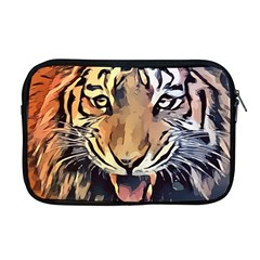 Tiger Animal Teeth Nature Design Apple Macbook Pro 17  Zipper Case
