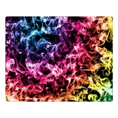 Smoke Colors Soul Black Blue Double Sided Flano Blanket (large) 