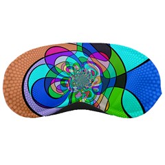 Retro Wave Background Pattern Sleeping Masks
