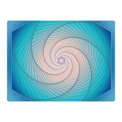 Decorative Background Blue Double Sided Flano Blanket (mini) 
