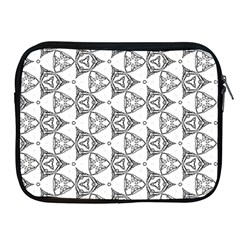 Black And White Pattern Apple Ipad 2/3/4 Zipper Cases